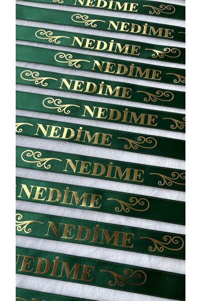 Hobigram 5 Pieces of Sleeve Ribbon: Night, Groomsman, Kirve, Bridesmaid, Gold Leaf