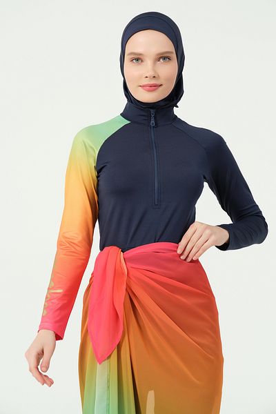 ALFASA Ombre Patterned Skirt Pareo