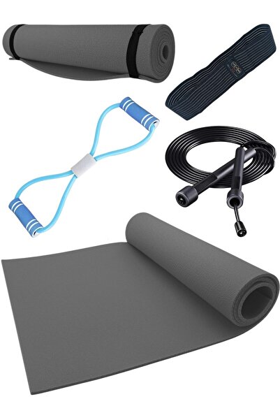 Tosima Pro-Home Pilates Seti Pilates Minderi Göğüs Lastiği Squat Band ve Atla...