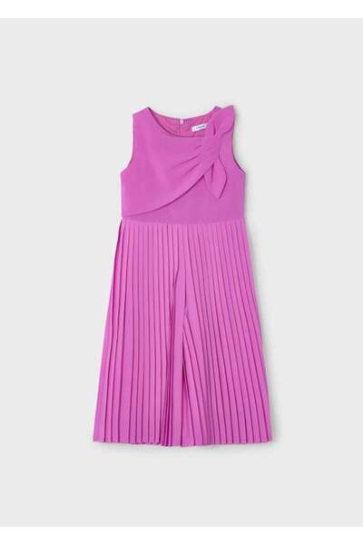 MAYORAL Pink 6-10 Years Old Children's Bow Jumpsuit