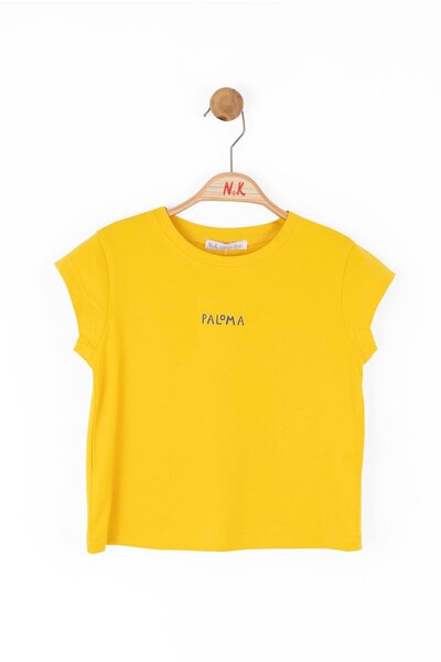 NK Paloma pentru fetiță galbenă tricou (4-8 ani)