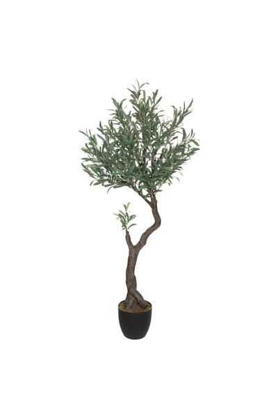 Atmosphera Easy Maintenance Realistic Looking Decorative Artificial Olive Tree with Pot 140cm