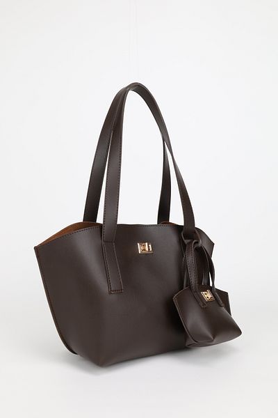 NOTHING Mini Bag - Chain - Charm Detailed - Large Size - Hand and Shoulder Bag
