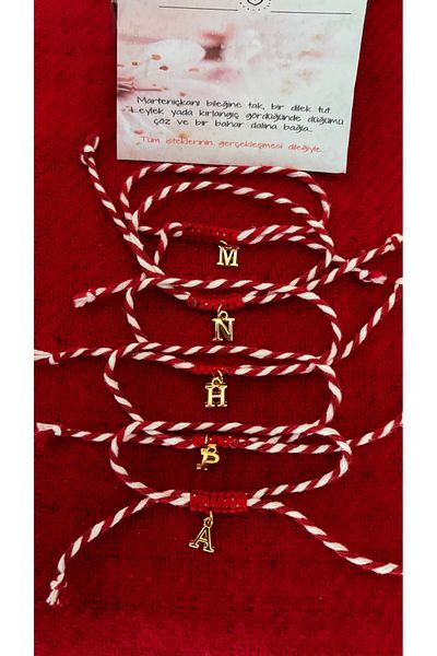 derokas 5-Piece Marteniçka Gold Letter Gift