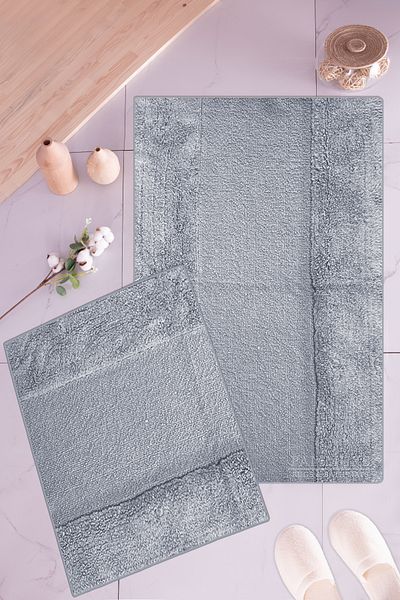 BARANO YUSSİ Iva 2-pack Χαλάκι μπάνιου Γκρι (Σετ 2)