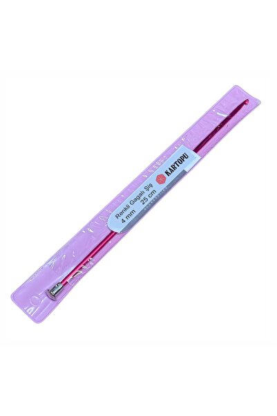 Kartopu Renkli Gagalı Şiş 25cm Tığ Şİş Tunus Şişi krgg25