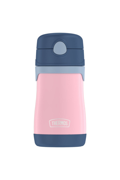 Thermos Stainless Steel Straw Water Bottle Pink and Blue 10oz
