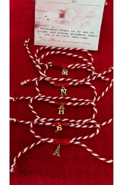 derokas 5-Piece Marteniçka Gold Letter Gift