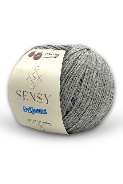 SENSY Premium Orijeans Amigurumi Yarn Baby Soft Cotton 50 Gr Knitting Yarn Gray