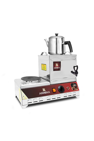 Armeka 10 Liters Capacity Pliyated Plastic Tea Boiler with Salt Stream Tap
