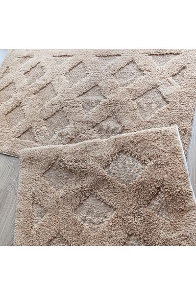 BARANO YUSSİ Χαλάκι μπάνιου Lima 2 Pack - Καφέ