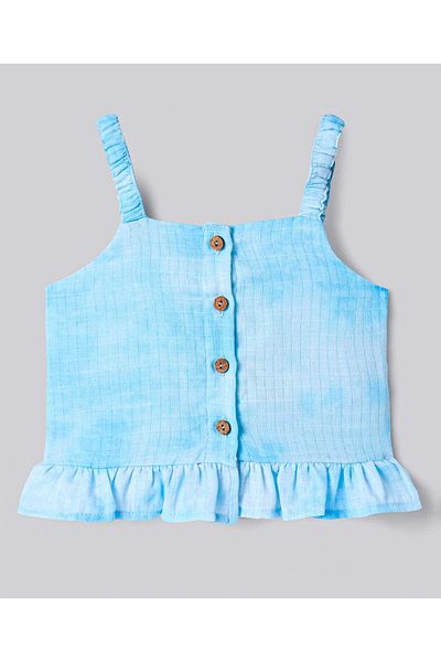 Bonfino Solid Double Gauze Co-ords Shorts Set - Auqa
