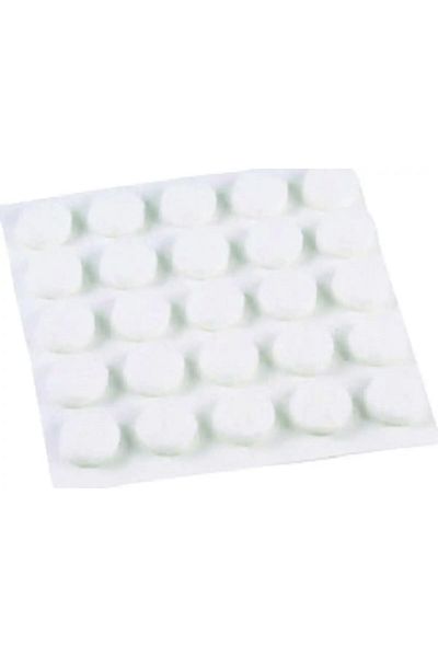 ACE 75-Piece Shepherd Surface Gard Medium Duty Self Adhesive Round Felt Pads White 3/8inch