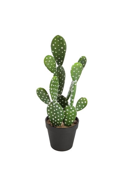Atmosphera Easy Maintenance Realistic Looking Decorative Artificial Cactus Plant with Pot 42cm