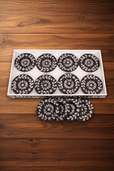 oceanpoint Decorative 45 cm Mosaic Patterned Presentation Tray and 12 Cookwar...