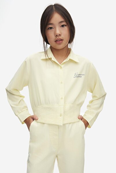 NK Cămașă cu petale pentru fete 10-16 ani galben