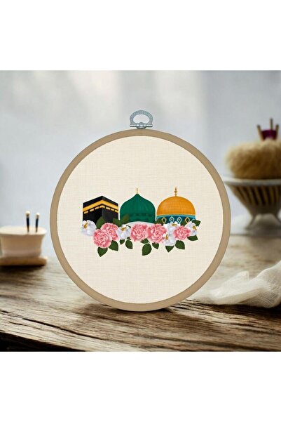 riyaz 3 Mescit - Yuvarlak Pano Kasnak Çap:17cm