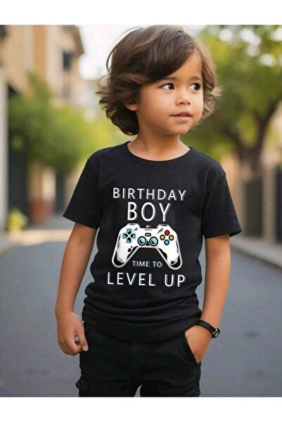 FAVORİST Παιδικό μπλουζάκι από βαμβακερό λαιμόκοψη με διάφορα εμπριμέ