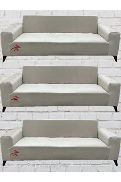 Sahaneev 3+3+3 İtalyan Süet Koltuk Örtüsü(BEJ RENK)