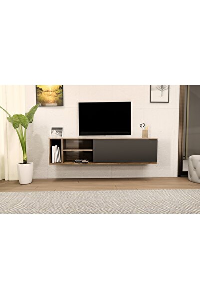 Derya Dekor MARİN TV ÜNİTESİ CEVİZ-SİYAH