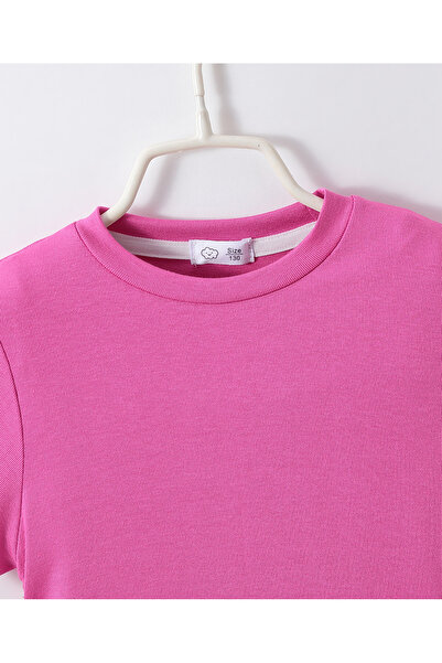 SAPS T-Shirt & Bottom Solid Set - Fuchsia