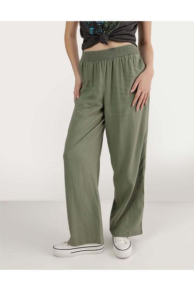 AMERICAN EAGLE Aerie High Waisted Linen Blend Pant