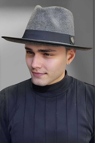 Uniquetrenders Ανδρικό καπέλο Fedora Panama Stamp