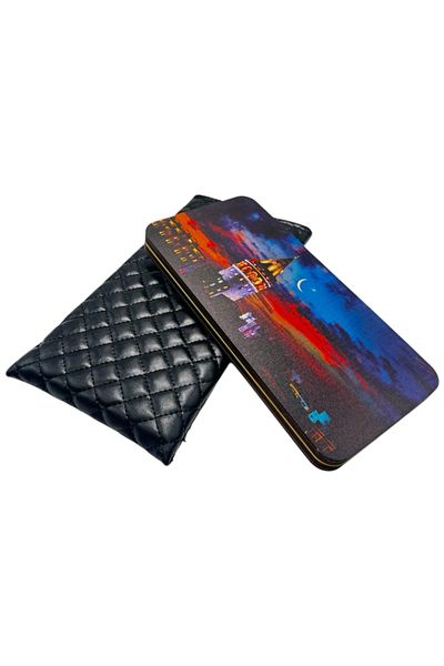 Kenpool 2025 Galata Visual Travel Mini Mobile Bag Pocket Camping Picnic Play Leisure Backgammon Set 24 X12Cm