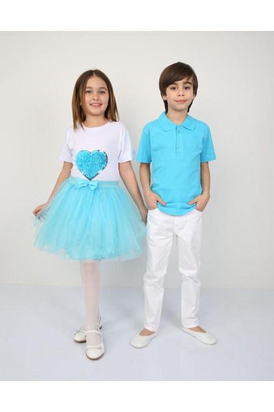 YCN GİYİM Boy's Top Bottom Tshirt Pants Suit April 23
