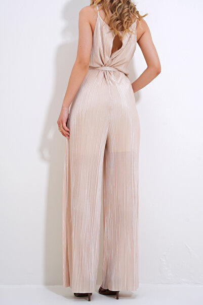 VAGGON Women's Light Beige Suspender Waist Belt Chest, Overalls with Variable Disability Level