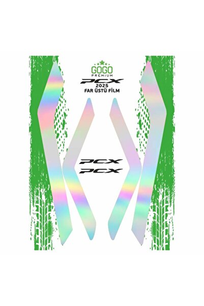 GOGOPREMİUM HONDA PCX 2025 UYUMLU FAR ÜSTÜ FİLM HOLOGRAM