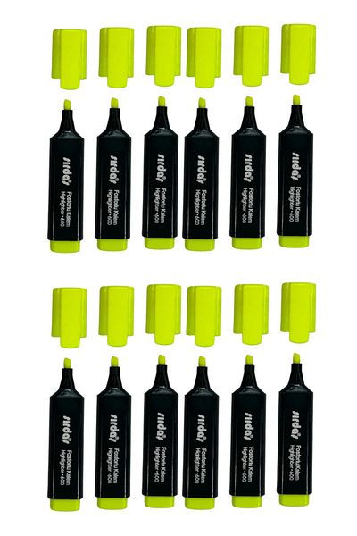 YŞK Sırdaş 600 Yellow Highlighter 12 Pieces
