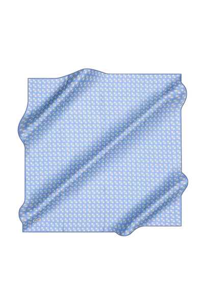 Aker Шарф з геометричним візерунком з шовкового крепу