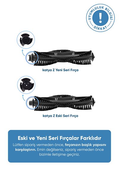 Şımart Teknoloji (متوافق مع السلسلة القديمة) مجموعة مستهلكات المكنسة الكهربائية الروبوتية Katya Z / المسح والكنس
