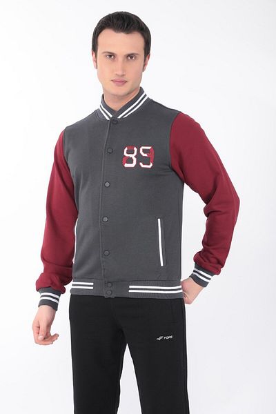 FORE SPORT Мъжко колежанско яке Колежанско яке от 3 нишки