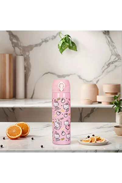 bundle island Çocuk termos matara paslanmaz çelik Hello Kitty figürlü HK552
