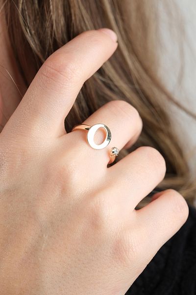 Jack Ferrero Gold Non-Darking Letter Ring