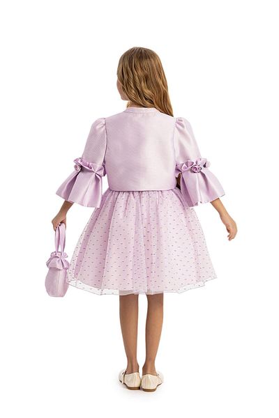 Pamina Girl's Bolero and Bag Dress 3-7 Years Lilac