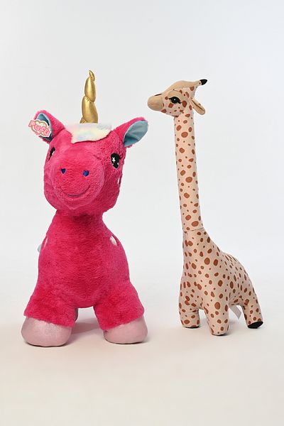 Pufu Toys Plush Filled Horned and Winged Giant Unicorn Pillow Playmate 100 cm