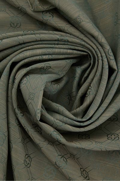 Aker 955 Μαντήλι Jacquard από Μετάξι και Βαμβάκι Aker με Λογότυπο 8935977