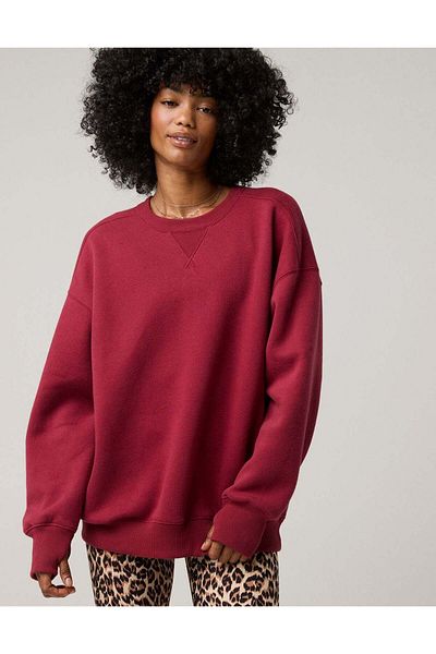 AMERICAN EAGLE Offline By Aerie Cloud Fleece Crewneck Sweatshirt