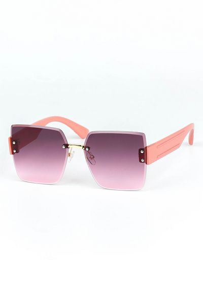 Di Caprio Women's Pink Uv400 Protection Rectangular Model Sunglasses