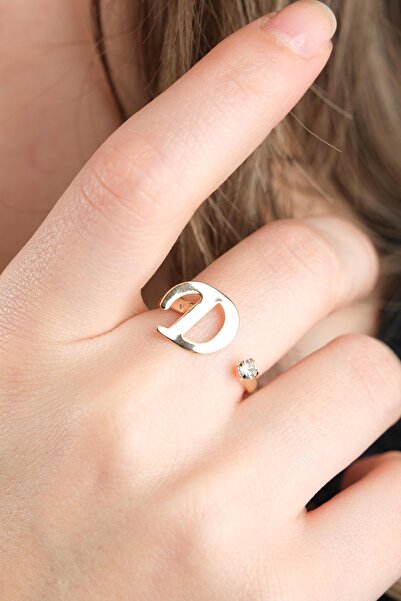 Jack Ferrero GOLD KARARMAZ HARF YÜZÜK