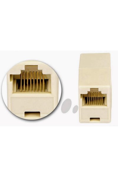 HADRON Adsl Cat5 Cat6 Rj45 أنثى إلى أنثى-RJ45 الموحد-تمديد كابل محول متوسط ​​RJ45 الوسيطة 20 قطعة