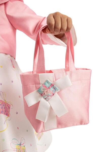 Pamina Girl's Dress Bolero and Bag 3-7 Years Pink