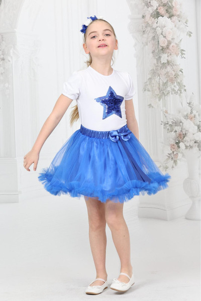 YCN GİYİM Girls Children's Bottom Top Suit 23 April Show Outfit