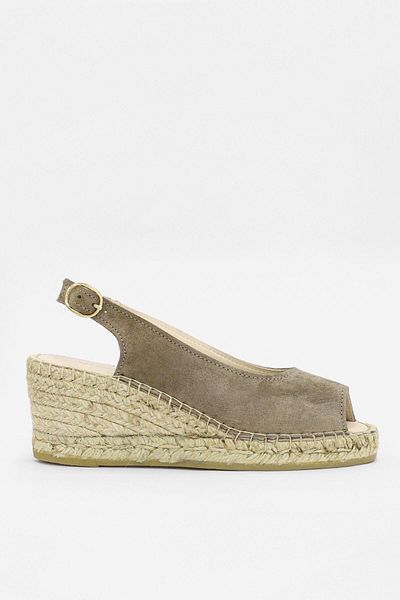 NILUFARR Genuine Leather Suede Women's Heeled Sandals - Lady Mink