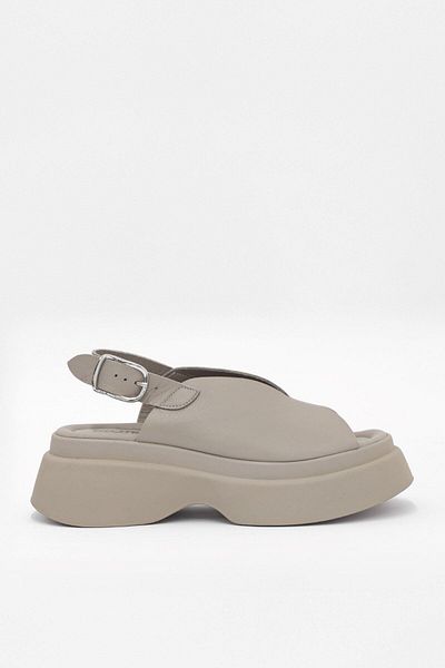 NILUFARR Genuine Leather Peamy Mink - Thick Sole Women's Sandals