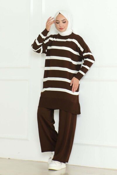 mf venessa طقم تريكو نسائي رفيع - مقاس مناسب موسمي ومعنوي