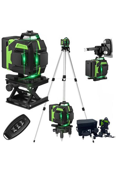 Choice with1.2m tripod kit 16 Lines Laser Level Green Line SelfLeveling 360 Horizontal And Vertical Profess